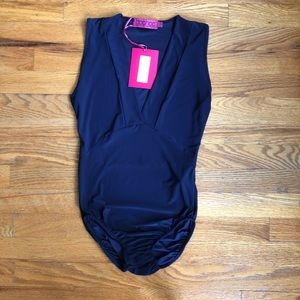 Boohoo Blue Bodysuit